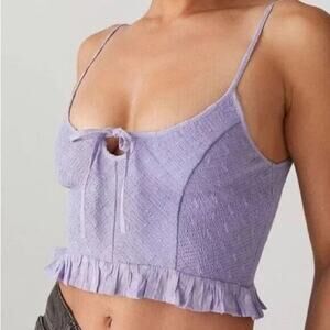 Urban Outfitters lavender Janae Ruffle Cami, women’s medium
